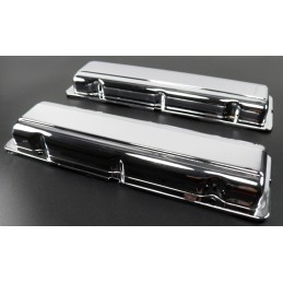 SET CHROME PLATED VALVE COVERS