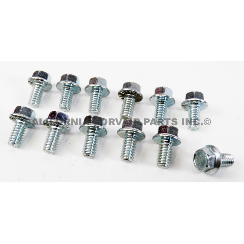 NEW SET (12) 3/8 HEX MACHINE SCREWS