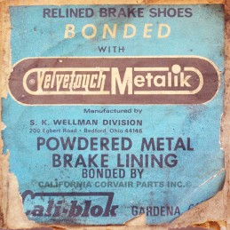 NOS METALLIC REAR BRAKE SHOES - 1965-69