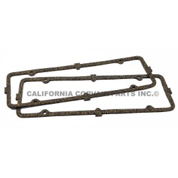 SET (2) VALVE COVER GASKETS- RUBBERIZED CORK