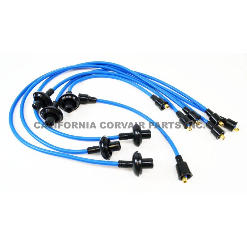 NEW 8MM SILICONE SPARK PLUG WIRES - BLUE