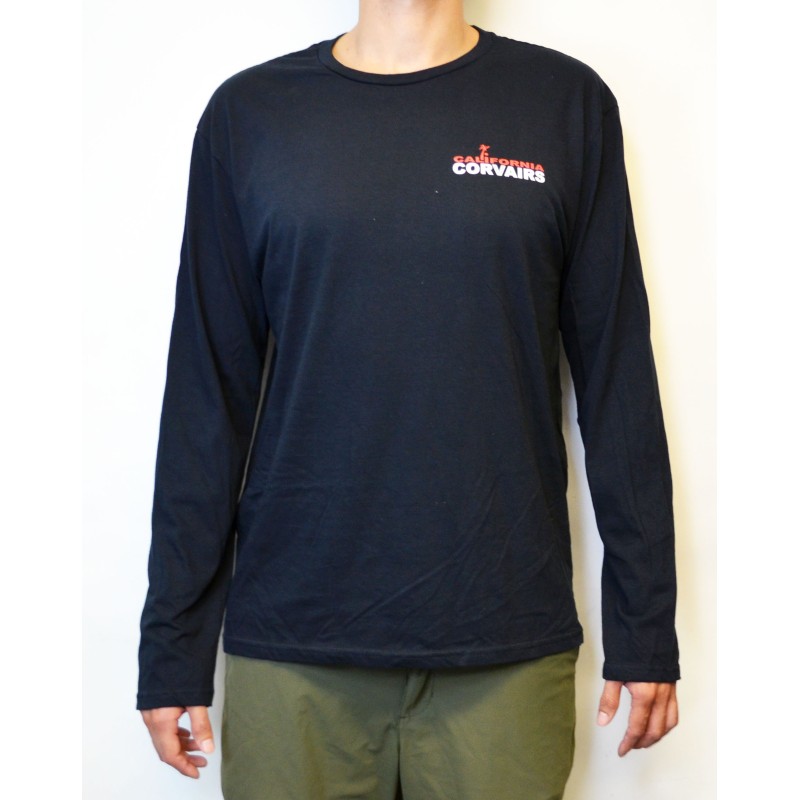 BLACK CALIFORNIA CORVAIRS LONG SLEEVE T-SHIRT - MEDIUM