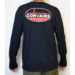 BLACK CALIFORNIA CORVAIRS LONG SLEEVE T-SHIRT - MEDIUM