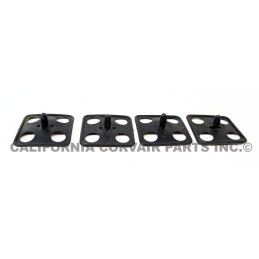 NEW SET (4) ENGINE LID INSULATION RETAINERS - 1965-69