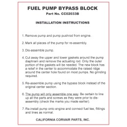 NEW ELECTRIC FUEL PUMP & BYPASS