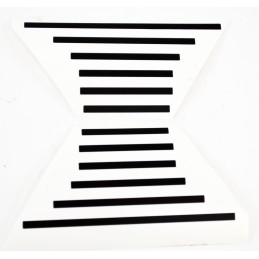 SET (2) 1960 & VAN & TRUCK HEADLIGHT BEZEL BLACK DETAIL STICKERS