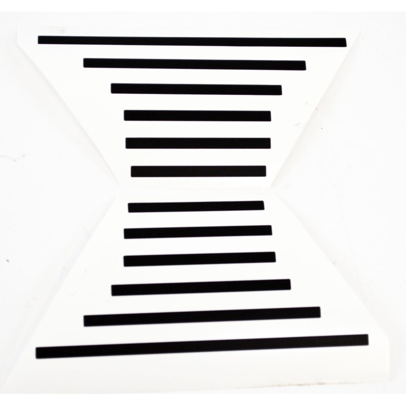 SET (2) 1960 & VAN & TRUCK HEADLIGHT BEZEL BLACK DETAIL STICKERS