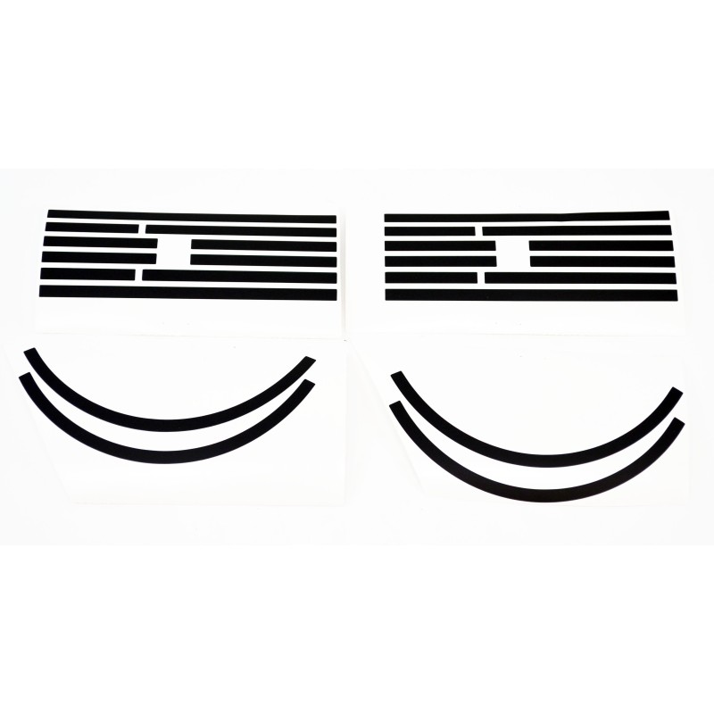 SET (2) 1961-64 HEADLIGHT BEZEL BLACK DETAIL STICKERS