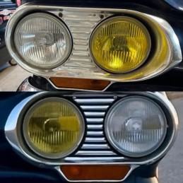 SET (2) 1961-64 HEADLIGHT BEZEL BLACK DETAIL STICKERS