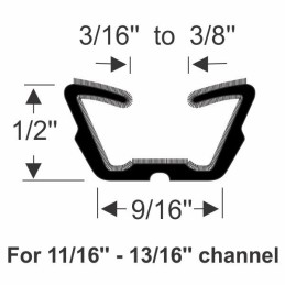NEW WINDOW CHANNEL WEATHERSTRIP