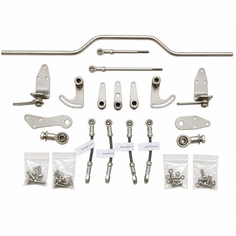 NEW CARBURETOR LINKAGE KIT - 4 CARBS