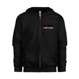 BLACK CALIFORNIA CORVAIRS HOODIE - X-LARGE