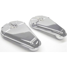 SET CHROME PLATED AIR CLEANER LIDS - 1961-62