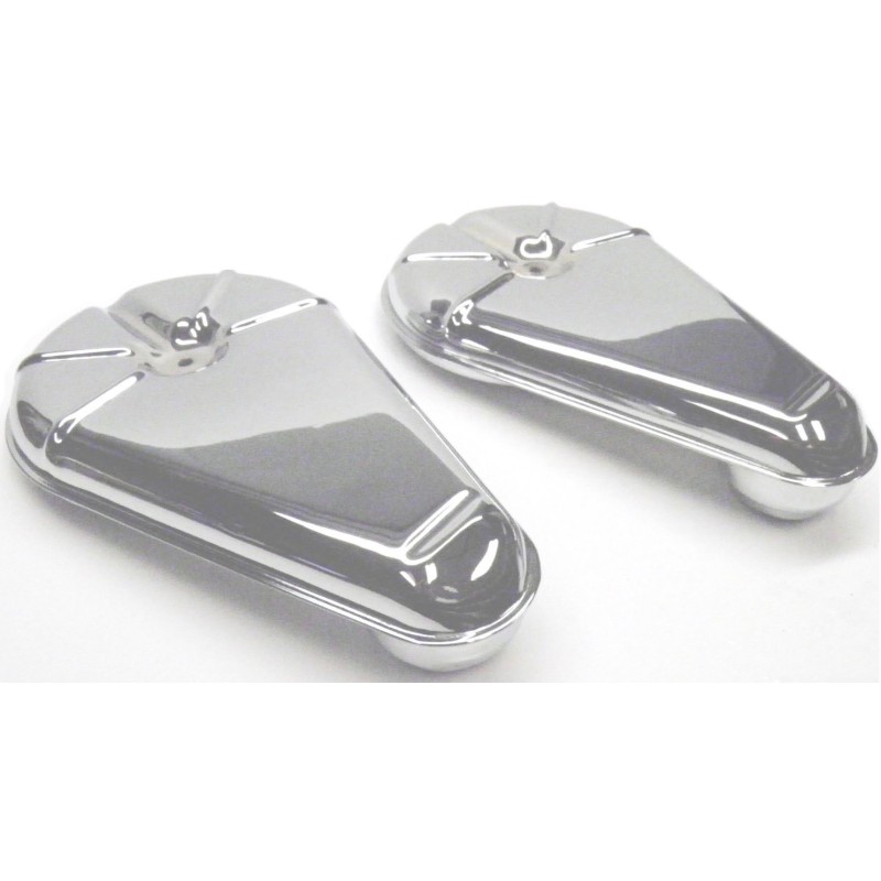 SET CHROME PLATED AIR CLEANER LIDS - 1961-62