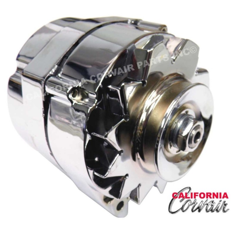 NEW CHROME PLATED HIGH OUTPUT ALTERNATOR