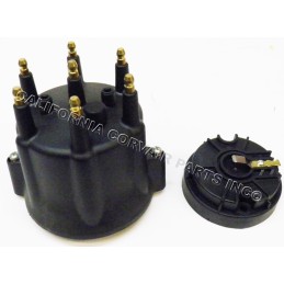 NEW ELECTRONIC DISTRIBUTOR HEI CAP & ROTOR - BLACK