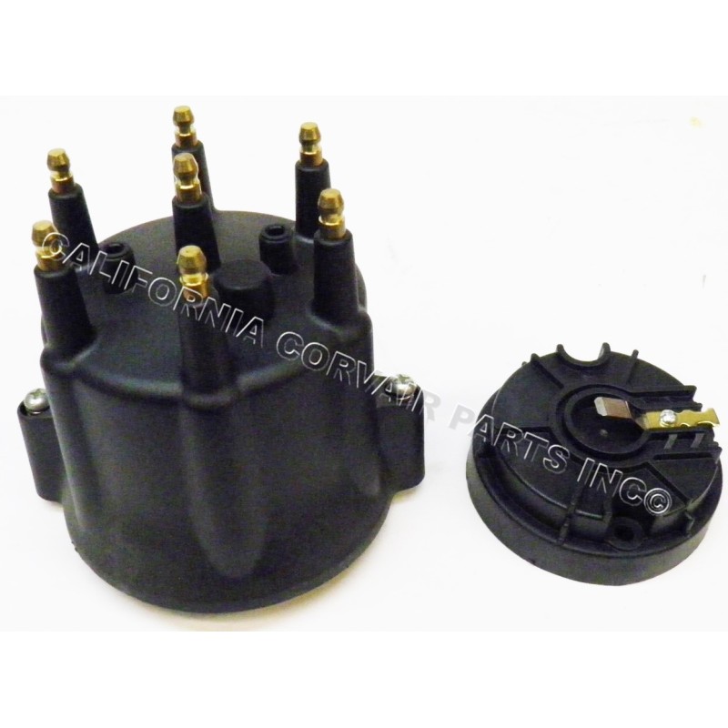NEW ELECTRONIC DISTRIBUTOR HEI CAP & ROTOR - BLACK