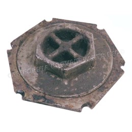 USED STEERING BOX ADJUSTER COVER & LOCK RING