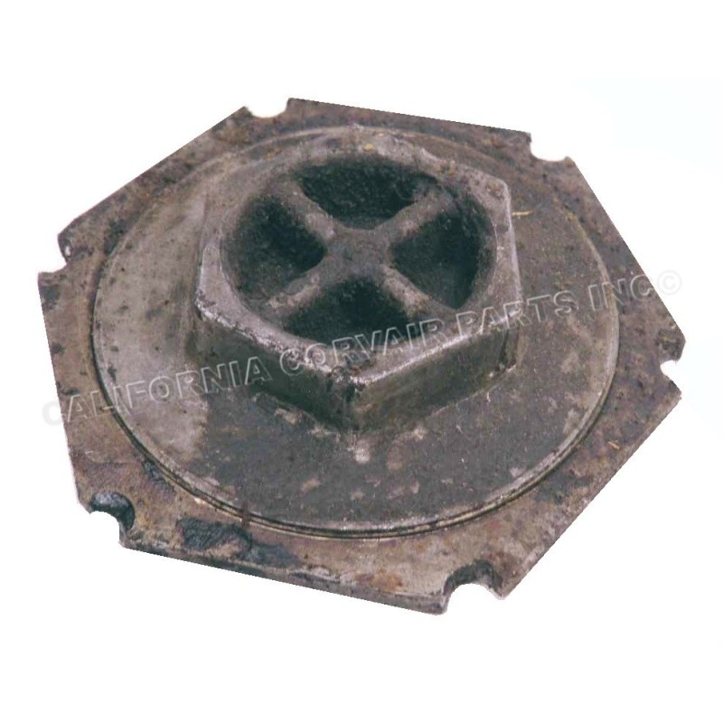 USED STEERING BOX ADJUSTER COVER & LOCK RING