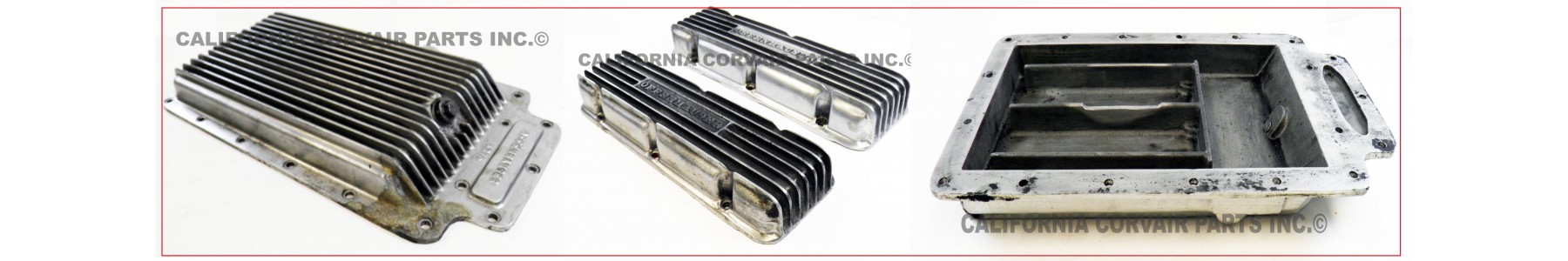 USED ALUMINUM OIL PANS & VALVE COVERS