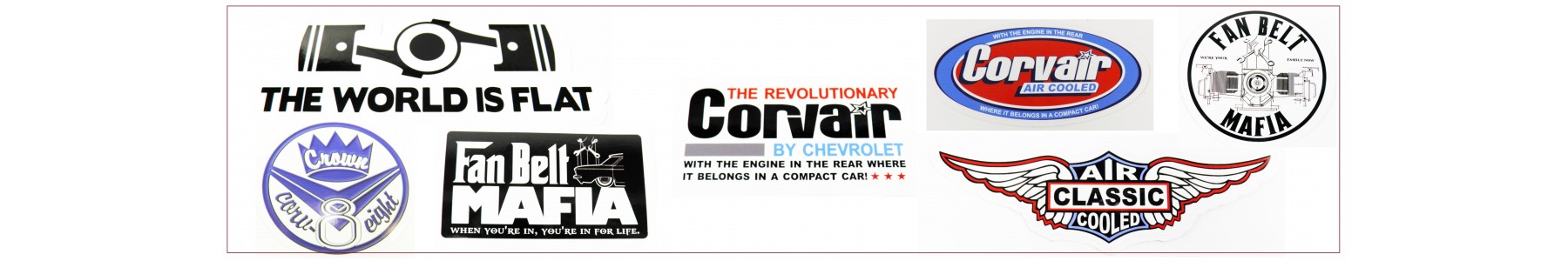 CORVAIR STICKERS